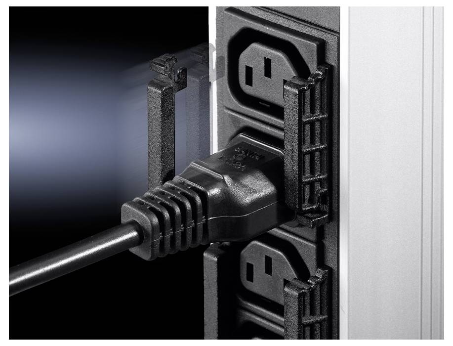Rittal 7856013 19 inch Kabelgeleiding voor patchkast Apparaatcontactdoos C13 10A Zwart