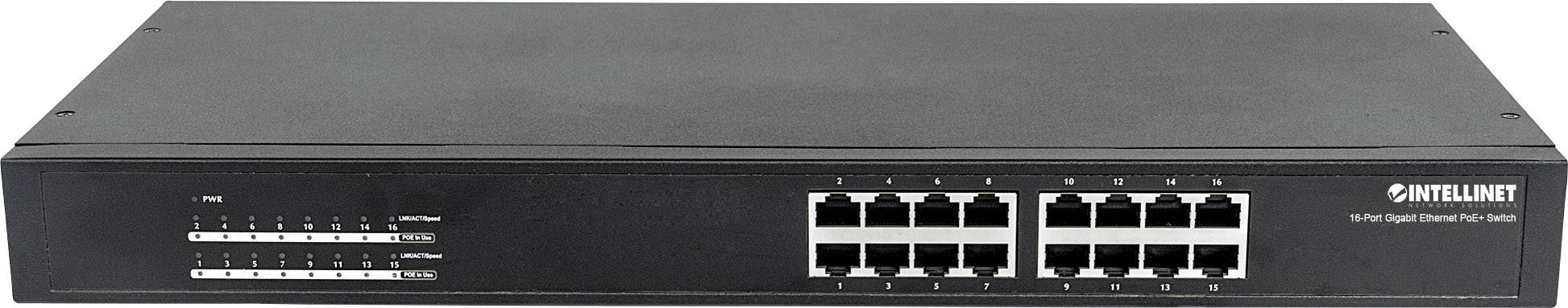 Intellinet 560993 560993 Netwerk switch 16 poorten 1 GBit/s PoE-functie