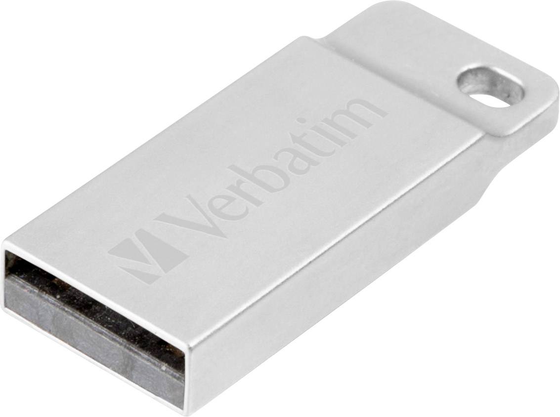 Verbatim Metall-Gehäuse USB-stick 32 GB Zilver 98749 USB-A 2.0