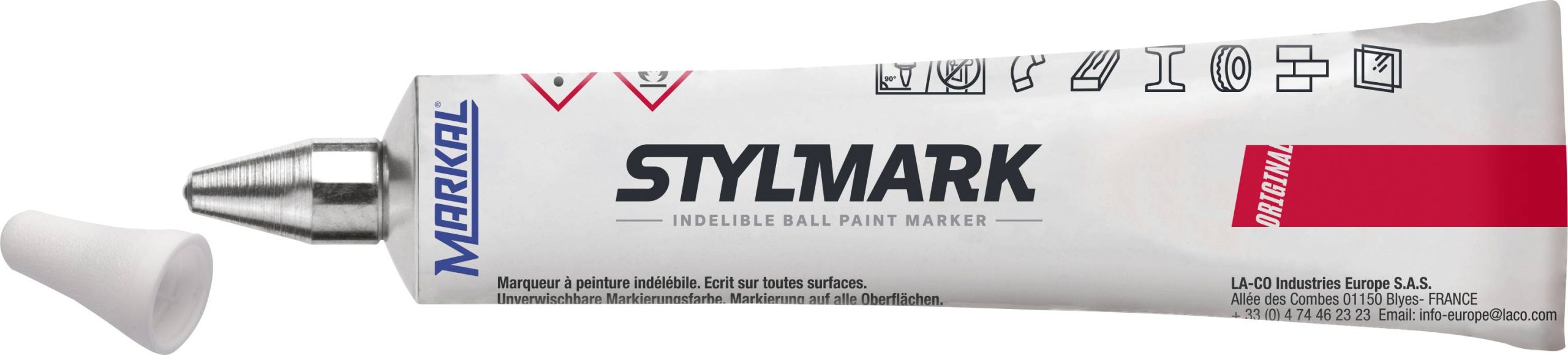 Markal Stylmark Original Tubemarker Wit 3 mm