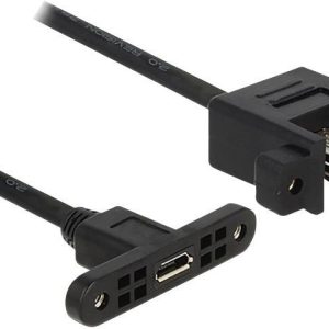 Delock 85109 USB-kabel USB 2.0 USB-micro-B bus, USB-A bus 0.25 m Zwart Delock 85109 USB-kabel USB 2.0 USB-micro-B bus, USB-A bus 0.25 m Zwart