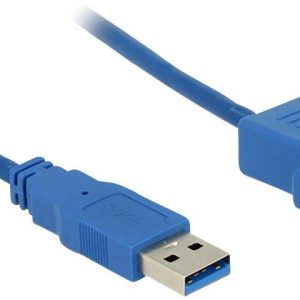 Delock 85112 USB-kabel USB 3.2 Gen1 USB-A stekker, USB-A bus 1.00 m Blauw Delock 85112 USB-kabel USB 3.2 Gen1 USB-A stekker, USB-A bus 1.00 m Blauw