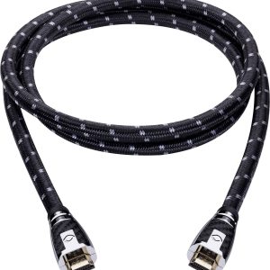 Oehlbach 11428 HDMI-kabel HDMI Aansluitkabel HDMI-A-stekker, HDMI-A-stekker 12.00 m Zwart, Grijs 4K UHD, Vergulde steekc Oehlbach 11428 HDMI-kabel HDMI Aansluitkabel HDMI-A-stekker, HDMI-A-stekker 12.00 m Zwart, Grijs 4K UHD, Vergulde steekc