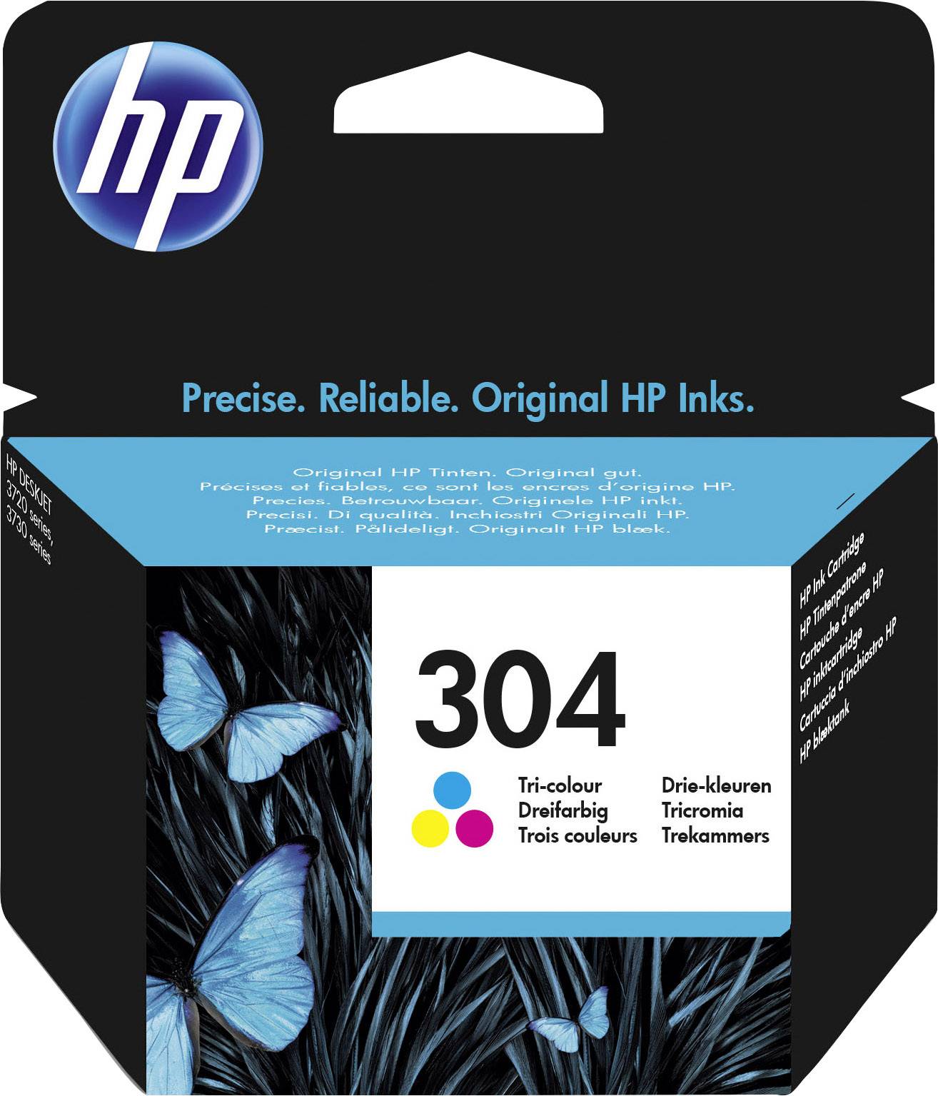 HP 304 Inktcartridge Origineel Cyaan, Magenta, Geel N9K05AE Inkt