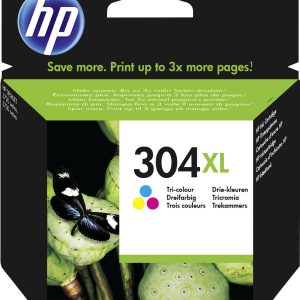 HP 304XL Inktcartridge Origineel Cyaan, Magenta, Geel N9K07AE Inkt