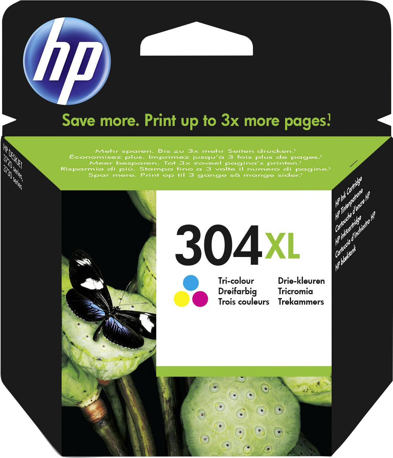 HP 304XL Inktcartridge Origineel Cyaan, Magenta, Geel N9K07AE Inkt