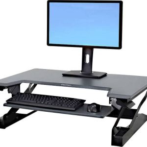 Ergotron WorkFit-T Zit-sta-verhoger Hoogte: 38 cm (max) Zwart Ergotron WorkFit-T Zit-sta-verhoger Hoogte: 38 cm (max) Zwart
