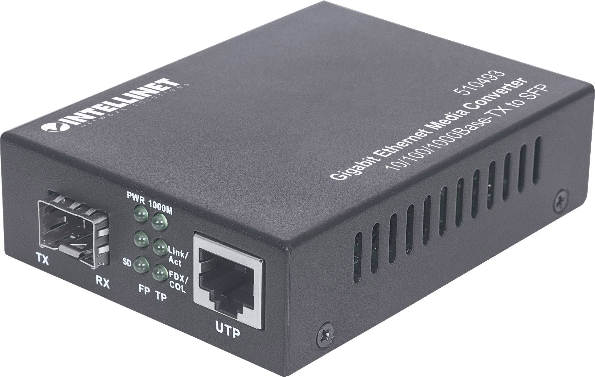 Intellinet 510493 Netwerk mediaconverter LAN, SFP 1 GBit/s