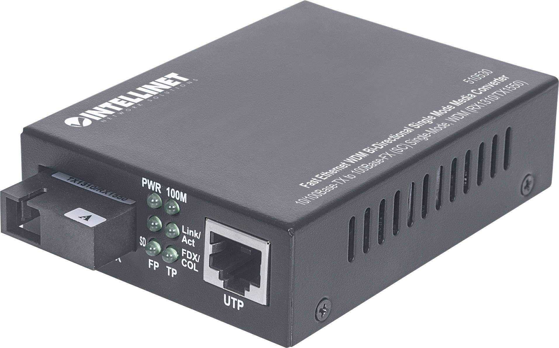 Intellinet 510530 Netwerk mediaconverter SC Duplex 100 MBit/s