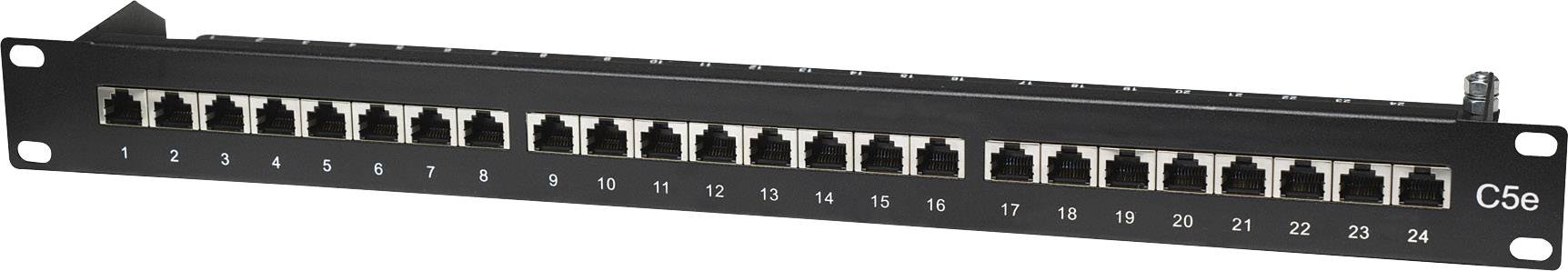 Intellinet 513487 24 poorten Netwerkpatchpaneel 483 mm (19") CAT 5e 1 HE Ingericht