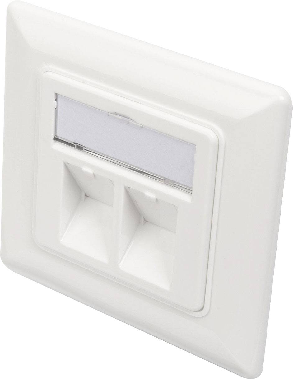 Digitus DN-93801-1 Keystone houder 2-voudig Wit