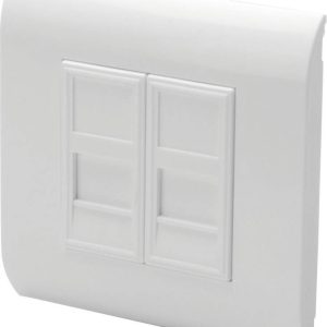 Digitus DN-93802 Keystone houder 2-voudig Wit Digitus DN-93802 Keystone houder 2-voudig Wit