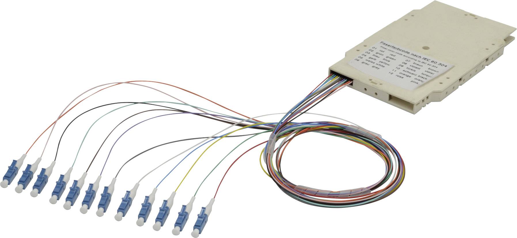 Digitus A-96933-02-APC Glasvezel-splitterbox 12 poorten LC Ingericht