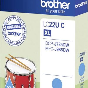 Brother Inktcartridge LC-22U C Origineel Cyaan LC-22 UC Brother Inktcartridge LC-22U C Origineel Cyaan LC-22 UC