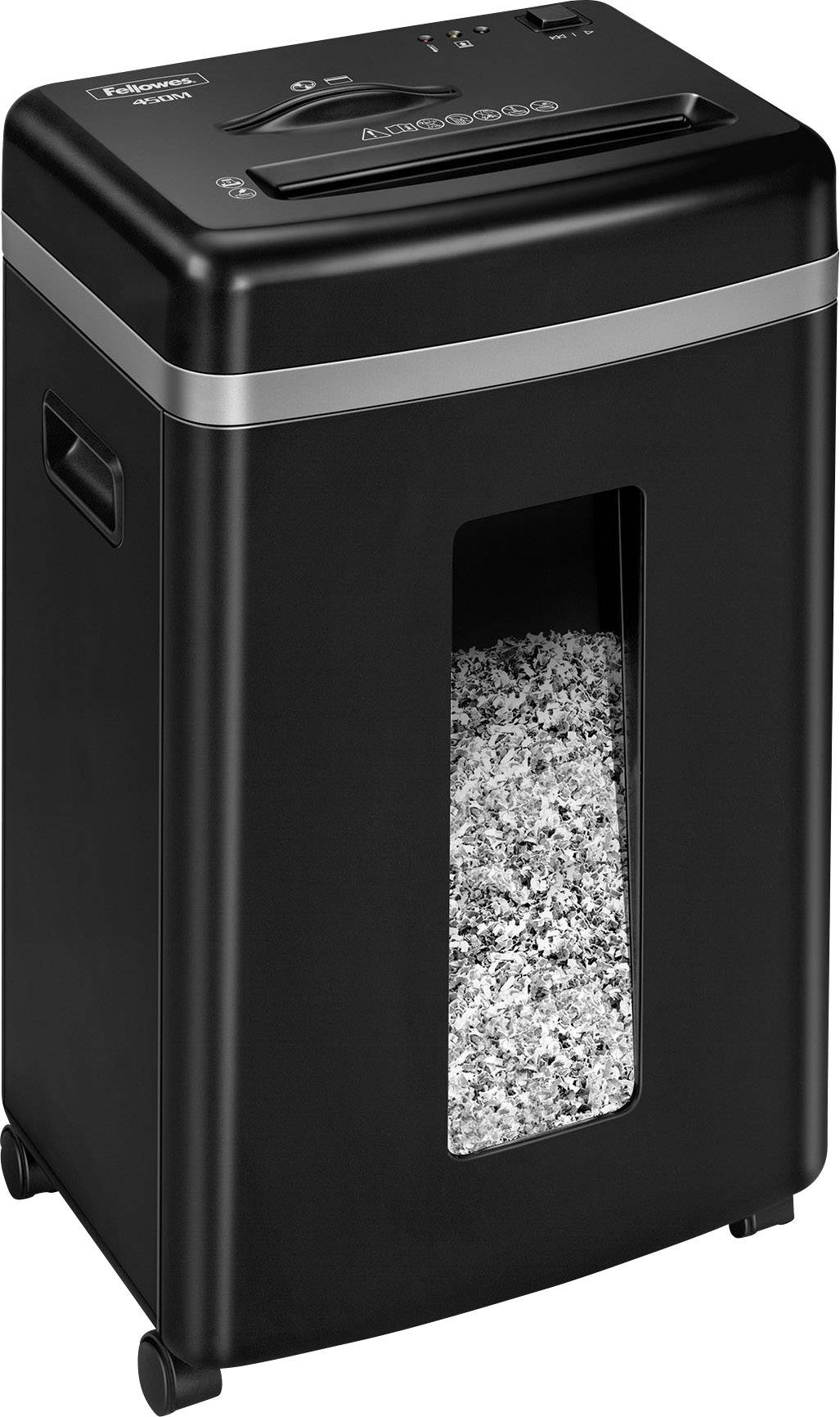 Fellowes Microshred™ 450M Papierversnipperaar 9 vellen Cross cut 2 x 12 mm P-5 22 l Ook geschikt voor Paperclips, CD's,