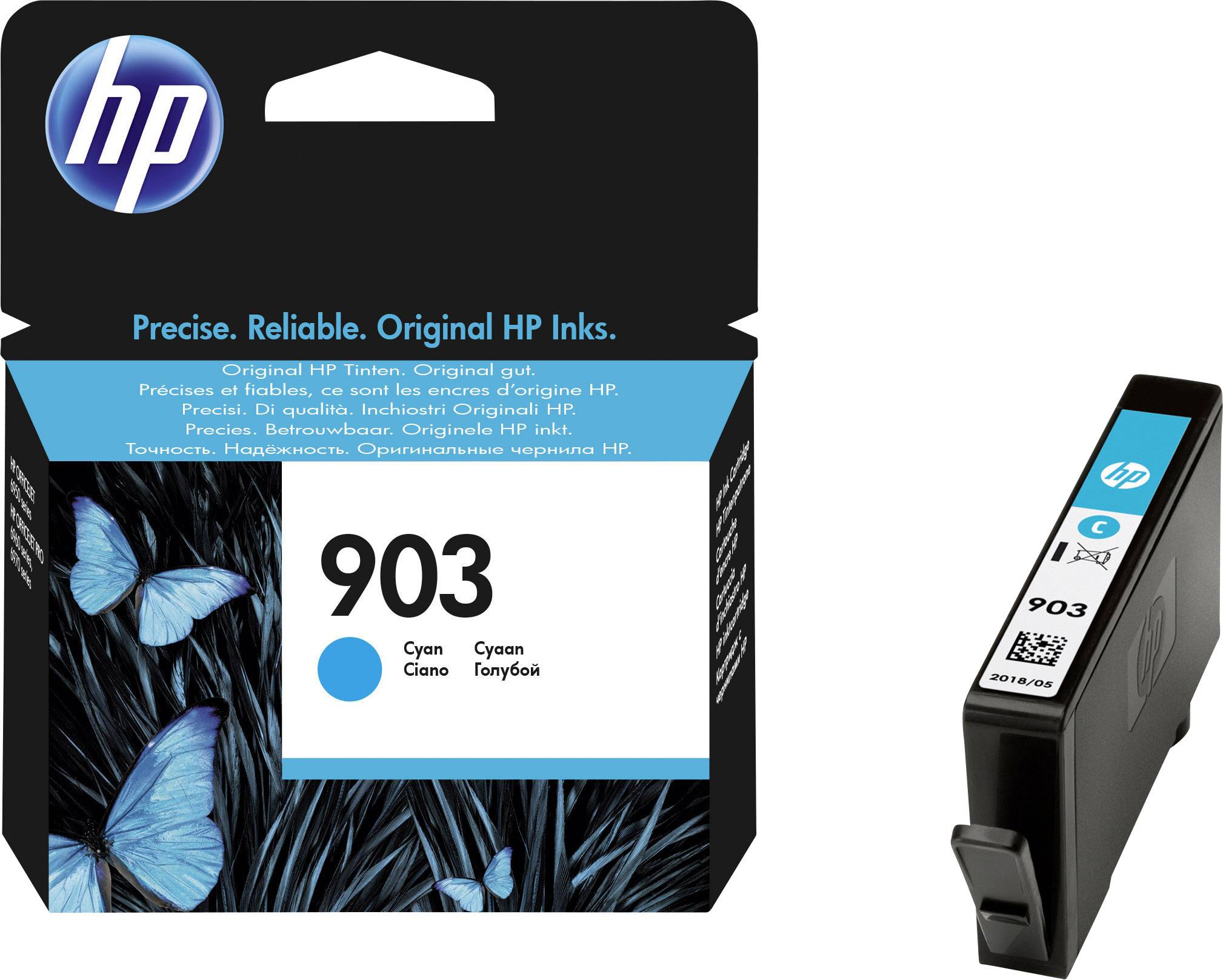 HP 903 Inktcartridge Origineel Cyaan T6L87AE Inkt