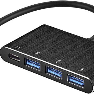 Renkforce rf-USBH-01 RF-4534866 USB-hub 3 poorten USB-A 3.2 Gen 1 Met USB-C stekker, Met OTG-functie Zwart