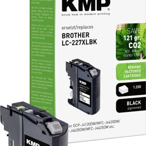 KMP Inktcartridge vervangt Brother LC-227XLBK Compatibel Zwart B55 1531,4001 KMP Inktcartridge vervangt Brother LC-227XLBK Compatibel Zwart B55 1531,4001
