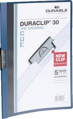 Durable Klemmap DURACLIP 30 - 2200 220007 DIN A4 Donkerblauw