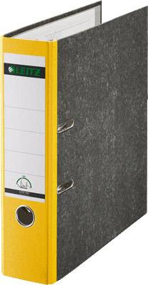 Leitz Ordner 1080 DIN A4 Rugbreedte: 80 mm Geel Wolken 2 beugels 10805015