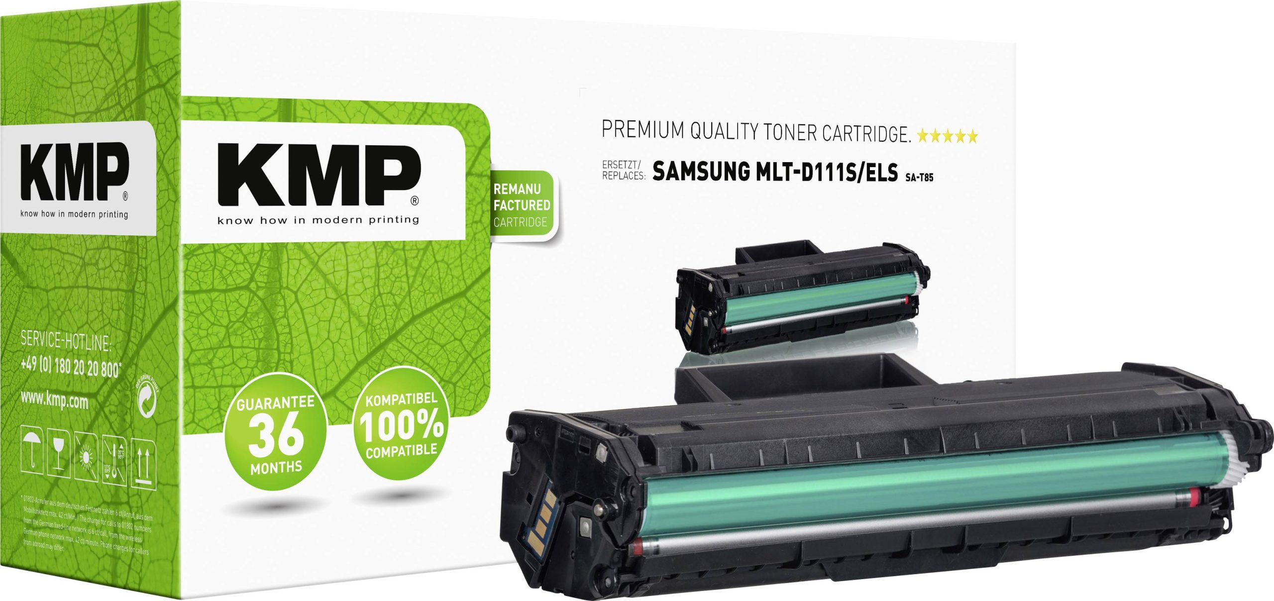 KMP Tonercassette vervangt Samsung MLT-D111S Compatibel Zwart 1000 bladzijden SA-T85