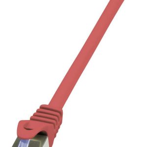 LogiLink CQ5064S RJ45 Netwerkkabel, patchkabel CAT 6A S/FTP 3.00 m Rood Vlambestendig, Halogeenvrij, Snagless 1 stuk(s) LogiLink CQ5064S RJ45 Netwerkkabel, patchkabel CAT 6A S/FTP 3.00 m Rood Vlambestendig, Halogeenvrij, Snagless 1 stuk(s)