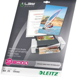 Leitz Lamineerfolie DIN A4 125 micron glanzend 25 stuk(s)