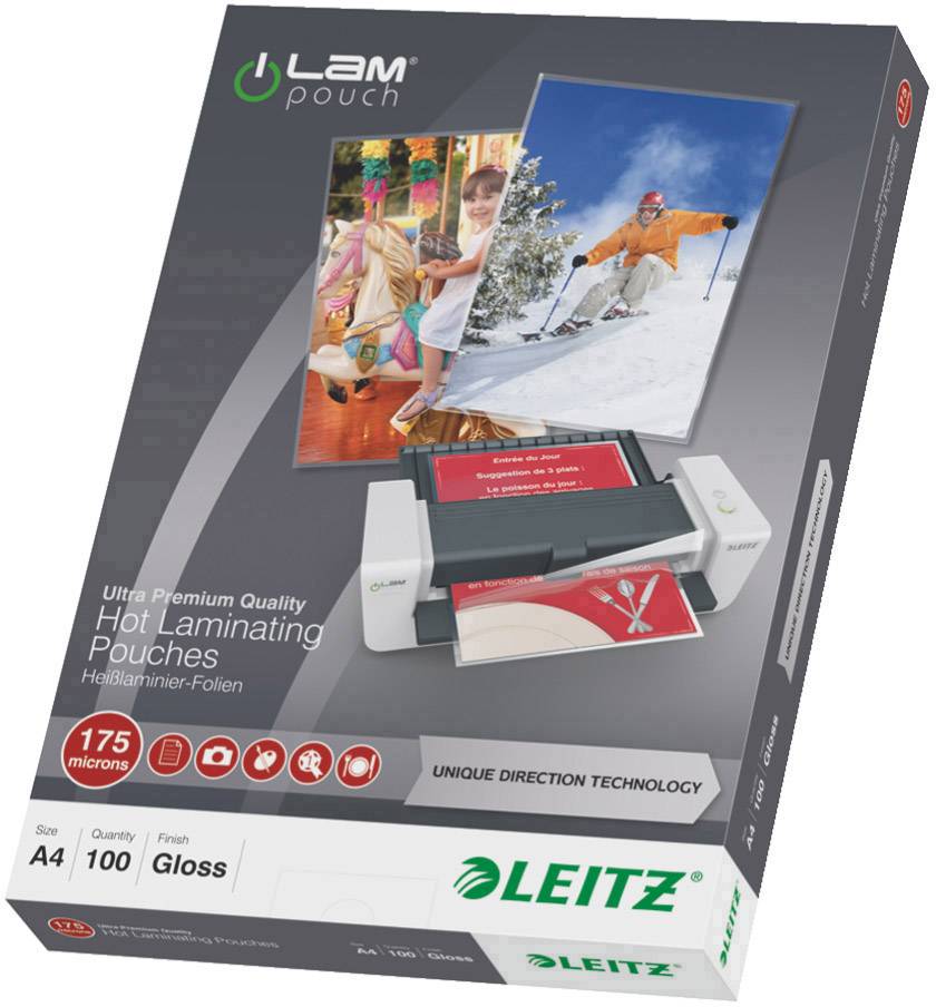 Leitz Lamineerfolie DIN A4 175 micron glanzend 100 stuk(s)