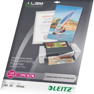Leitz Lamineerfolie DIN A3 125 micron glanzend 25 stuk(s)