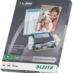 Leitz Lamineerfolie DIN A5 80 micron glanzend 100 stuk(s)