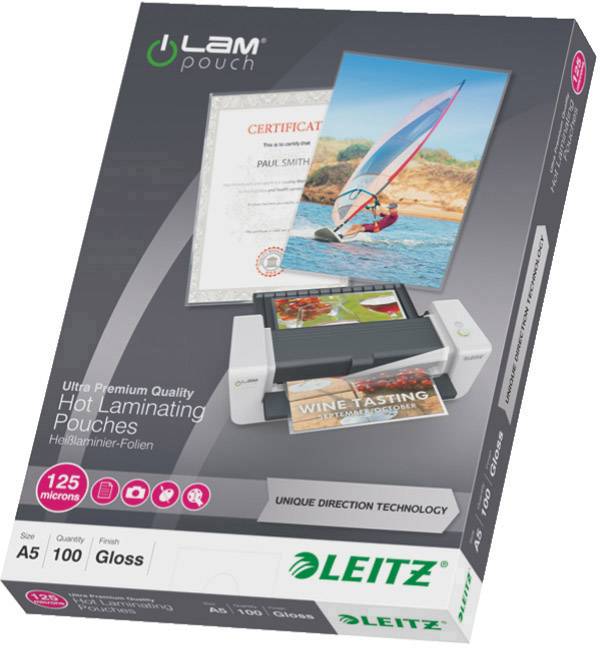 Leitz Lamineerfolie DIN A5 125 micron glanzend 100 stuk(s)