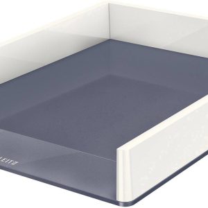 Leitz 5361-10-01 WOW Duo Brievenbakje DIN A4, DIN C4 Wit, Grijs 1 stuk(s)