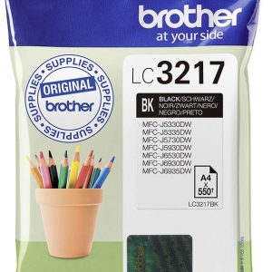 Brother Inktcartridge LC-3217BK Origineel Zwart LC-3217 BK Brother Inktcartridge LC-3217BK Origineel Zwart LC-3217 BK