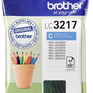 Brother Inktcartridge LC-3217C Origineel Cyaan LC-3217 C Brother Inktcartridge LC-3217C Origineel Cyaan LC-3217 C