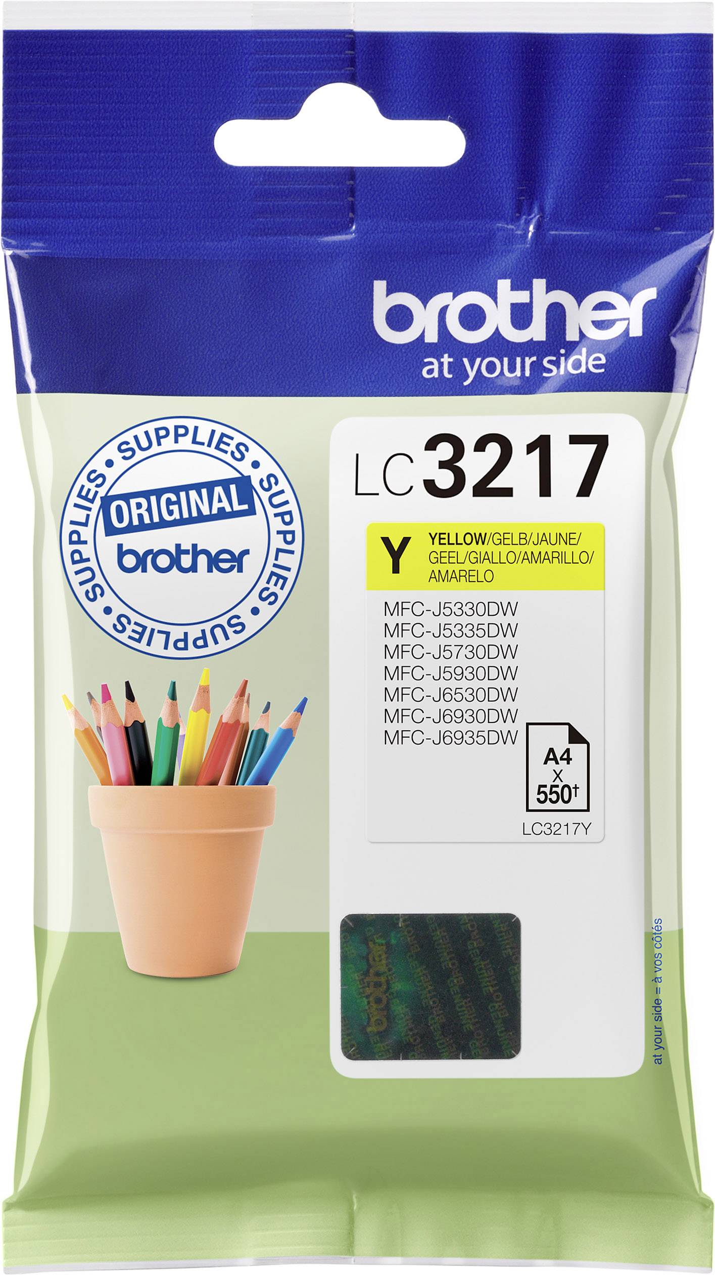 Brother Inktcartridge LC-3217Y Origineel Geel LC-3217 Y