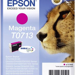 Epson Inktcartridge T0713 Origineel Single Magenta C13T07134012 Epson Inktcartridge T0713 Origineel Single Magenta C13T07134012