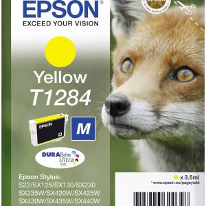 Epson Inktcartridge T1284 Origineel Single Geel C13T12844012 Epson Inktcartridge T1284 Origineel Single Geel C13T12844012