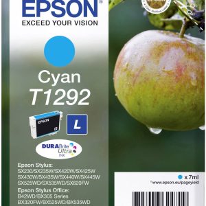 Epson Inktcartridge T1292 Origineel Enkel Cyaan C13T12924012 Epson Inktcartridge T1292 Origineel Enkel Cyaan C13T12924012