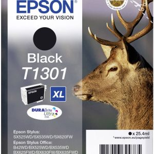 Epson Inktcartridge T1301 Origineel Zwart C13T13014012 Epson Inktcartridge T1301 Origineel Zwart C13T13014012