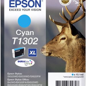 Epson Inktcartridge T1302 Origineel Cyaan C13T13024012 Epson Inktcartridge T1302 Origineel Cyaan C13T13024012