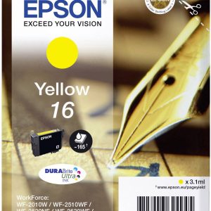Epson Inktcartridge 16 Origineel Geel C 13 T 16244012 Epson Inktcartridge 16 Origineel Geel C 13 T 16244012