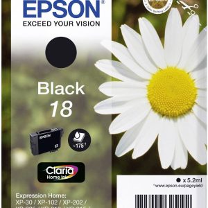 Epson Inktcartridge 18 Origineel Zwart C 13 T 18014012 Epson Inktcartridge 18 Origineel Zwart C 13 T 18014012