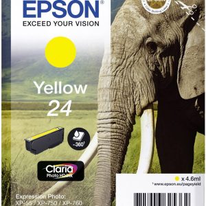 Epson Inktcartridge 24 Origineel Geel C 13 T 24244012 Epson Inktcartridge 24 Origineel Geel C 13 T 24244012