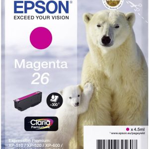 Epson Inktcartridge 26 Origineel Magenta C 13 T 26134012 Epson Inktcartridge 26 Origineel Magenta C 13 T 26134012