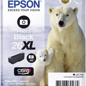 Epson Inktcartridge 26XL Origineel Foto zwart C13T26314012 Epson Inktcartridge 26XL Origineel Foto zwart C13T26314012