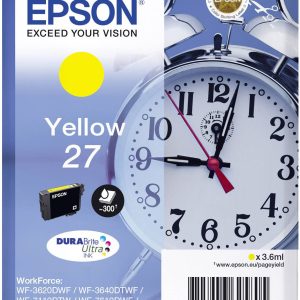 Epson Inktcartridge 27 Origineel Geel C 13 T 27044012 Epson Inktcartridge 27 Origineel Geel C 13 T 27044012