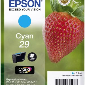 Epson Inktcartridge 29 Origineel Cyaan C13T29824012 Epson Inktcartridge 29 Origineel Cyaan C13T29824012