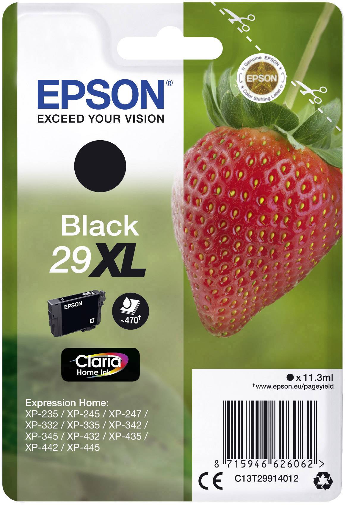 Epson Inktcartridge 29XL Origineel Zwart C 13 T 29914012