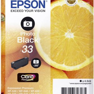 Epson Inktcartridge 33 Origineel Foto zwart C 13 T 33414012 Epson Inktcartridge 33 Origineel Foto zwart C 13 T 33414012