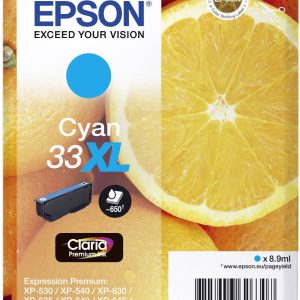 Epson Inktcartridge 33XL Origineel Cyaan C 13 T 33624012 Epson Inktcartridge 33XL Origineel Cyaan C 13 T 33624012